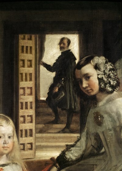 Detalle del fondo de Las Meninas, o La Familia de Felipe IV, c.1656 (detalle) de Diego Velázquez